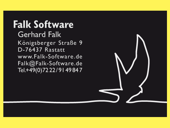 Visitenkarte Falk Software