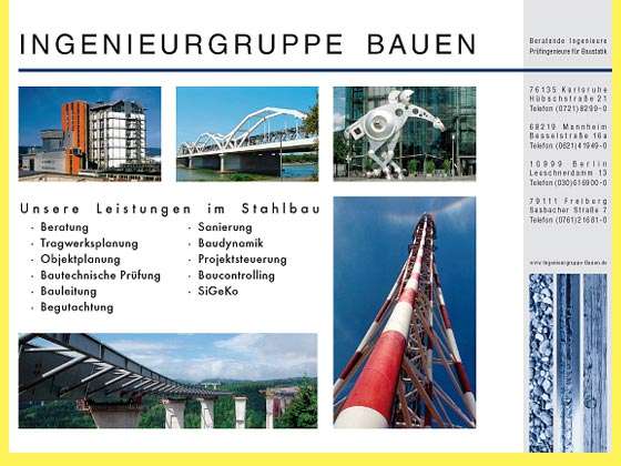 Anzeige Ingenieurgruppe Bauen