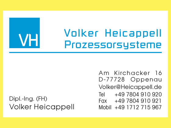 Visitenkarte Heicappell Prozessortechnik