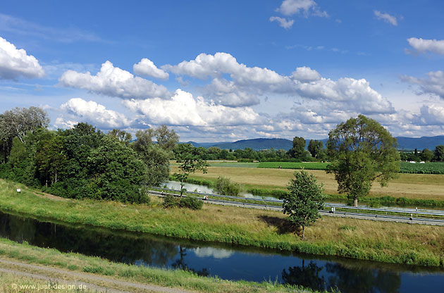 Rheindamm bei Hügelsheim